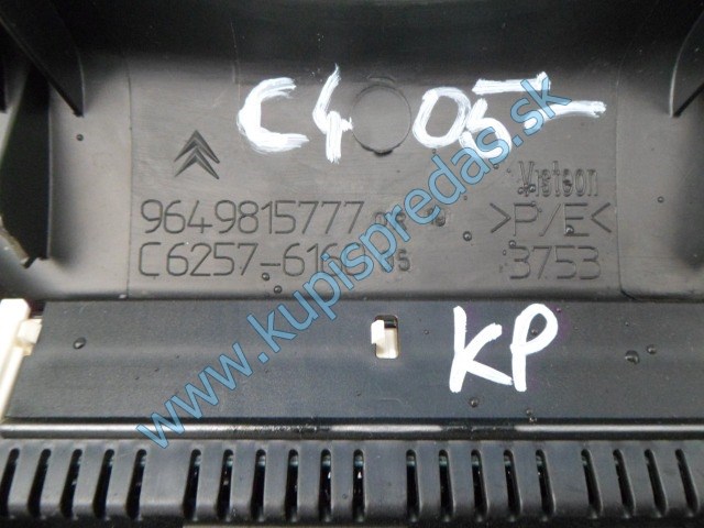 tachometer na citroen c4 1,4i 16V, 9654149280